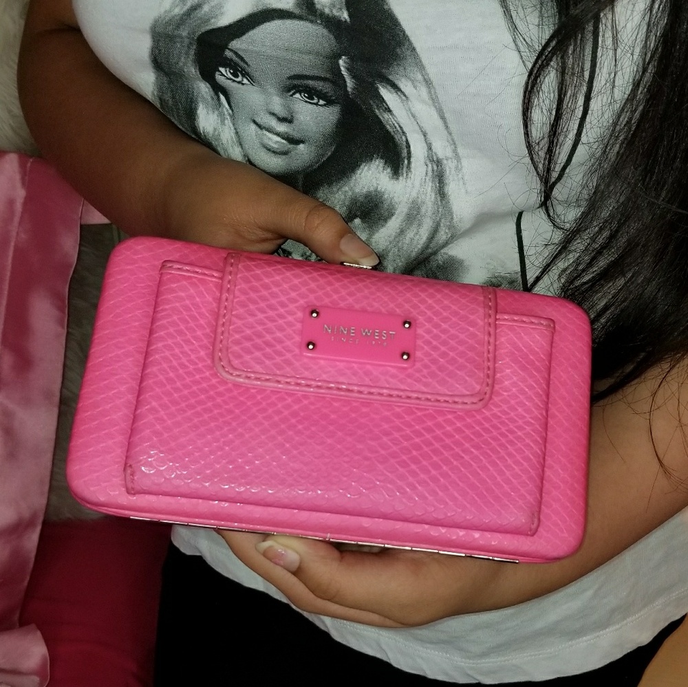 Nine West neon pink wallet